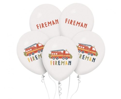 Fireman Fireman balloon, 5 pcs 12 inch (30 cm)