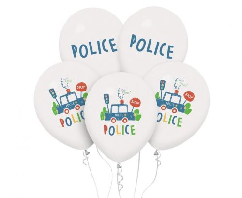 Police Beep balloon, 5 pcs 12 inch (30cm)