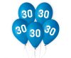 Happy Birthday Blue Blue Happy Birthday 30 balloons, pack of 5, 12 inch (30cm)