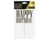 Happy Birthday Black Happy Birthday cake decoration 13 cm