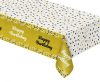 Happy Birthday B&C Gold Gold Happy Birthday Foil Table Cover 137x183 cm