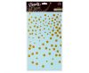 Happy Birthday B&C Gold Dots Blue Foil Tablecloth 137x183 cm