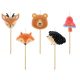 Animals Forest cake candle, 5-piece candle set