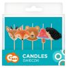 Animals Forest cake candle, 5-piece candle set