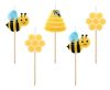 Animals Beehive Bee cake candle, candle set 5 pcs