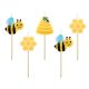 Animals Beehive Bee cake candle, candle set 5 pcs