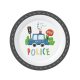 Police Beep paper plate 6 pcs 23 cm