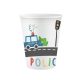 Police Beep paper cup 6 pcs 266 ml