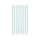 Colour Pearly Light Blue, Blue birthday candle set of 8