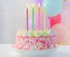 Colour Neon Mix birthday candles, candle set 10-piece