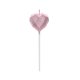 Love Diamond Heart Rose Gold, Heart Cake Candle