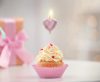 Love Diamond Heart Rose Gold, Heart Cake Candle