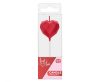 Love Diamond Heart Red, Heart Cake Candle