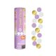 Happy Birthday Gold-Lilac-White Confetti Shooter 15 cm