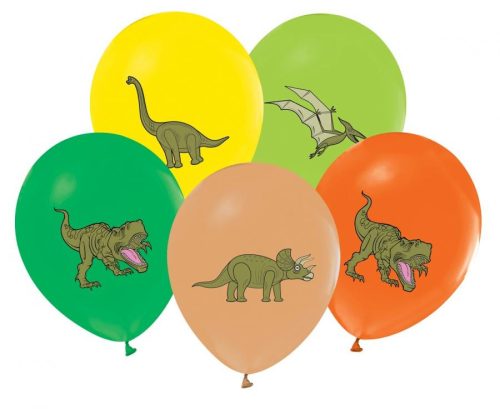 Dinosaur Dinosaurs, balloon, 5 pcs 12 inch (30 cm)