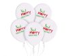 Merry Christmas Antler, balloon, 5 pcs 12 inch (30cm)