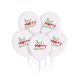 Merry Christmas Antler, balloon, 5 pcs 12 inch (30cm)