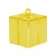 Colour Gold Gold gift box shaped balloon weight