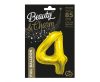 Number Gold, Number 4 Foil Balloon 85 cm