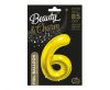 Number Gold, Gold Number 6 Foil Balloon 85 cm