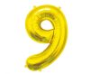 Number Gold, Gold Number 9 Foil Balloon 85 cm