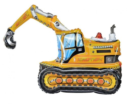 Vehicle Excavator 3D Excavator Foil Balloon 89 cm