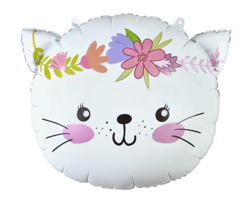 Cat Cat Flower, foil balloon 44 cm