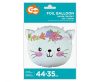 Cat Cat Flower, foil balloon 44 cm