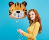 Tiger Head foil balloon 41 cm