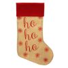 Christmas Ho-Ho-Ho Fireplace Stocking, Boot 46cm