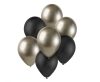 Colour B&C Prosecco-Black balloon set, 7 pcs 12 inch (30cm)