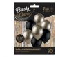 Colour B&C Prosecco-Black balloon set, 7 pcs 12 inch (30cm)