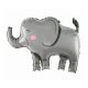 Elephant Grey foil balloon 68 cm