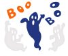 Halloween Boo gel window sticker set