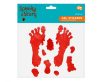 Halloween Bloody Footprint Gel Window Sticker Set