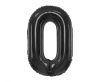 Number B&C Matt Black Black Number 0 Foil Balloon 85 cm