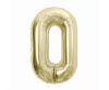 Number B&C Champagne Champagne-colored number 0 foil balloon 85 cm