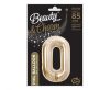 Number B&C Champagne Champagne-colored number 0 foil balloon 85 cm