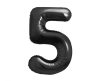 Number B&C Matt Black Black Number 5 Foil Balloon 85 cm