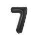 Number B&C Matt Black Black Number 7 Foil Balloon 85 cm