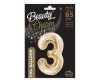 Number B&C Champagne Champagne Color Number 3 Foil Balloon 85 cm