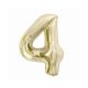 Number B&C Champagne Champagne Color Number 4 Foil Balloon 85 cm