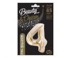 Number B&C Champagne Champagne Color Number 4 Foil Balloon 85 cm