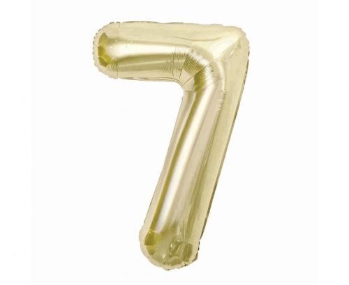 Number B&C Champagne Champagne-colored foil balloon number 7, 85 cm