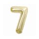 Number B&C Champagne Champagne-colored foil balloon number 7, 85 cm