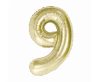 Number B&C Champagne Champagne-colored number 9 foil balloon 85 cm