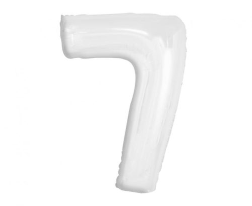 Number B&C White White Number 7 Foil Balloon 92 cm