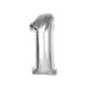 Number Silver Silver Number 1 Foil Balloon 92 cm