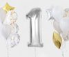 Number Silver Silver Number 1 Foil Balloon 92 cm