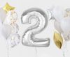 Number Silver Silver Number 2 Foil Balloon 92 cm